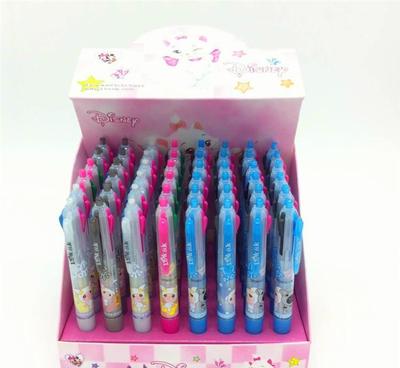 批發(fā)四色圓珠筆LK-4007 小兔子按動4色筆，學生專用圓珠筆的優(yōu)選